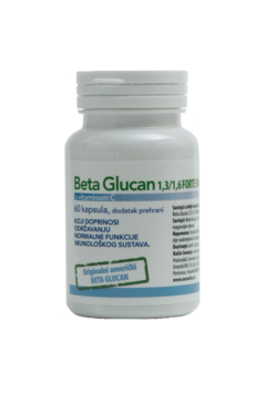 BETA GLUCAN 1,3/1,6 500mg SA VITAMINOM C